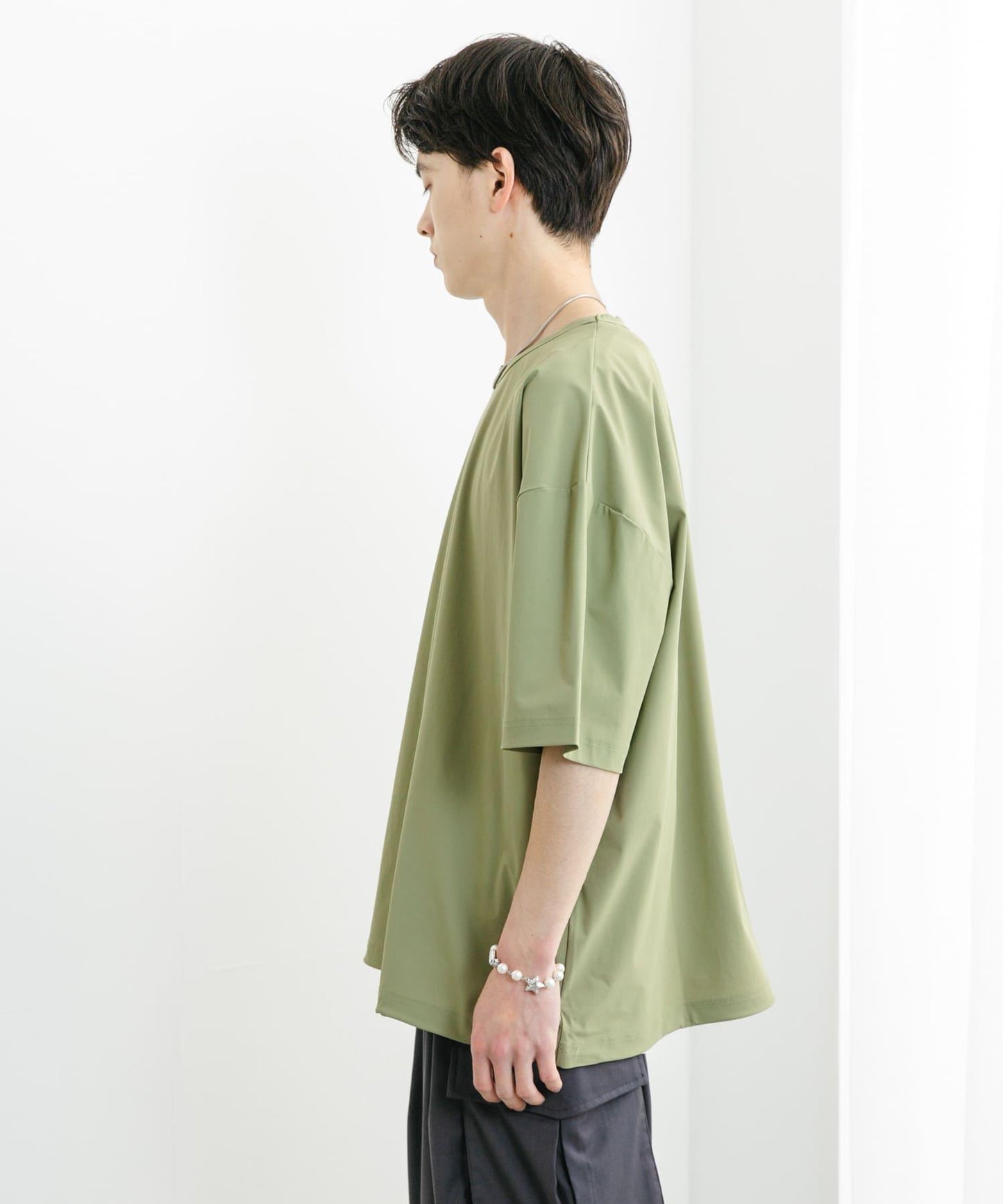 4向彈力套頭短袖T恤