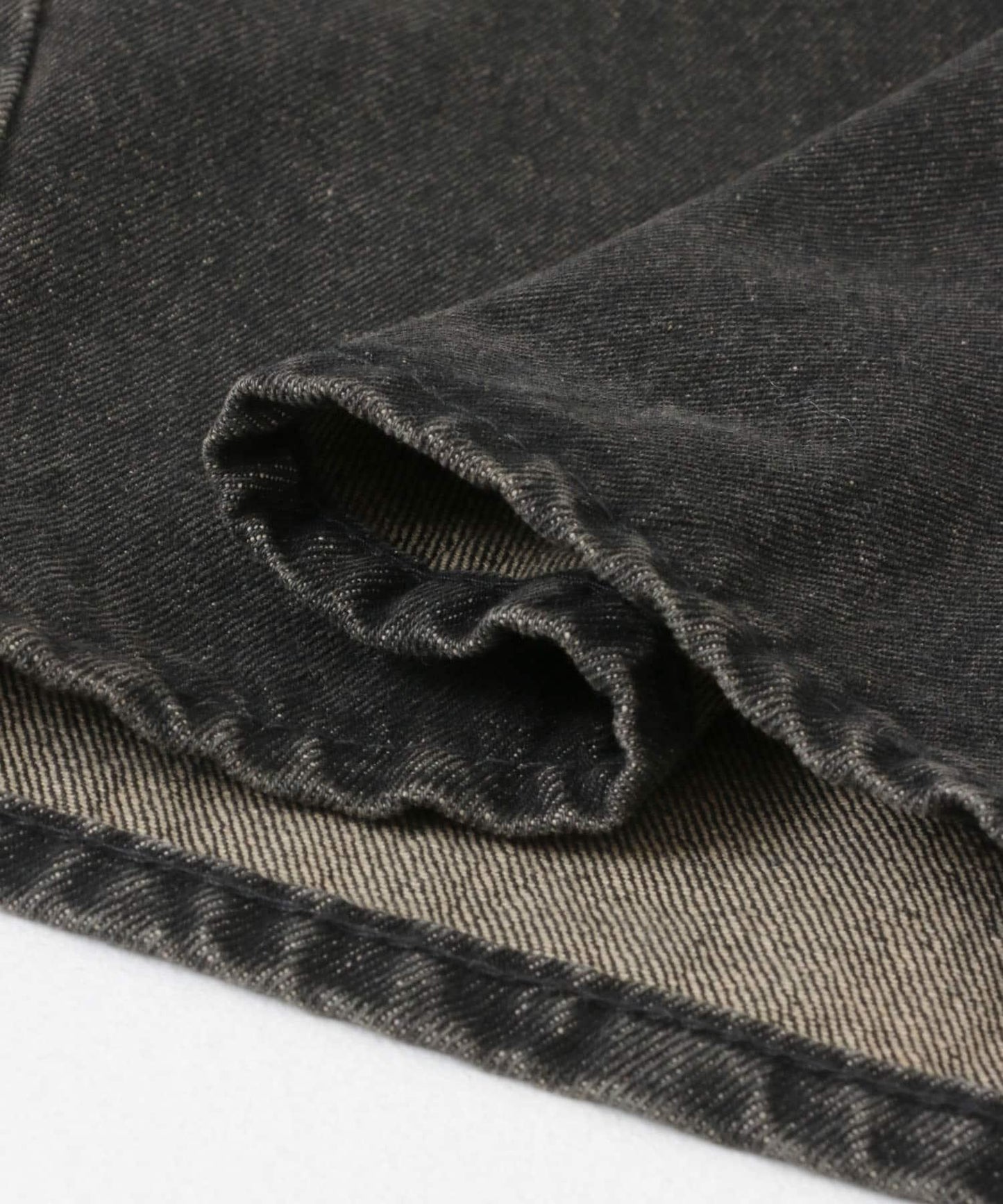 中性復古風牛仔寬腿褲