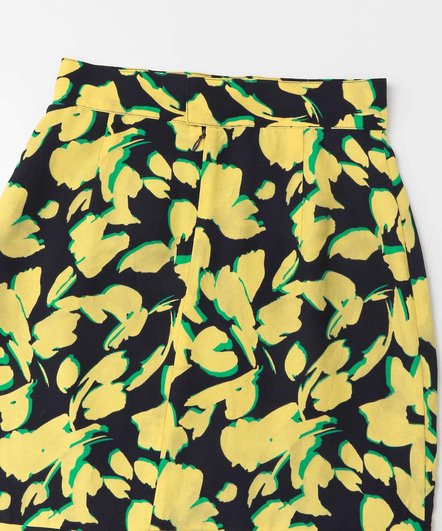 植物印花不規則下襬半身裙∴