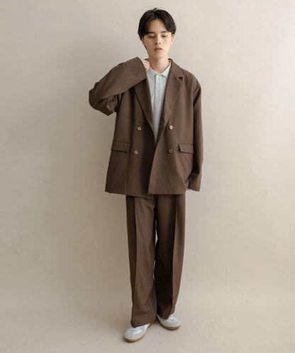 雙排扣寬鬆西裝外套