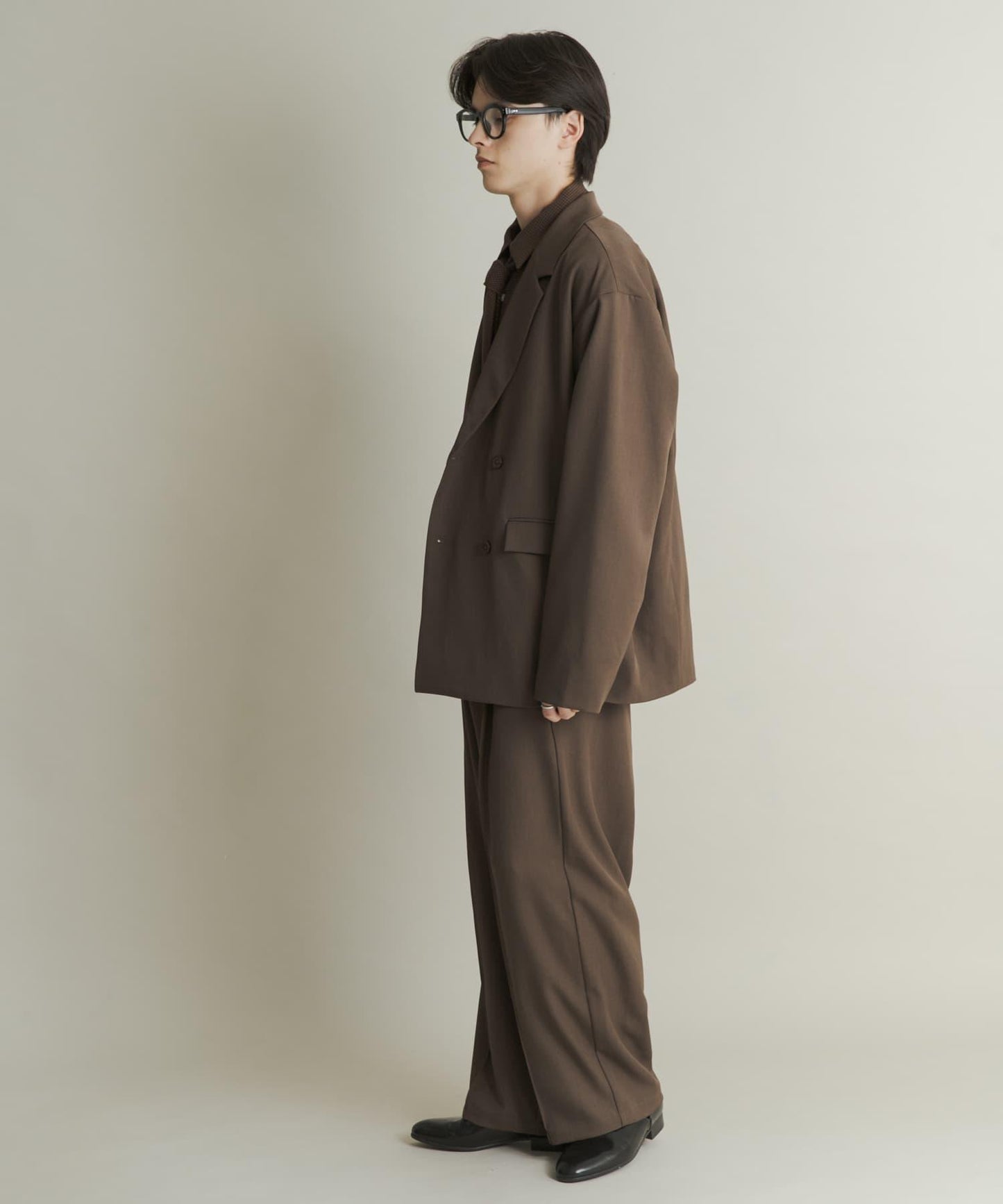 雙排扣寬鬆西裝外套