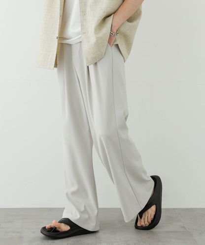 2褶寬鬆喇叭西裝褲