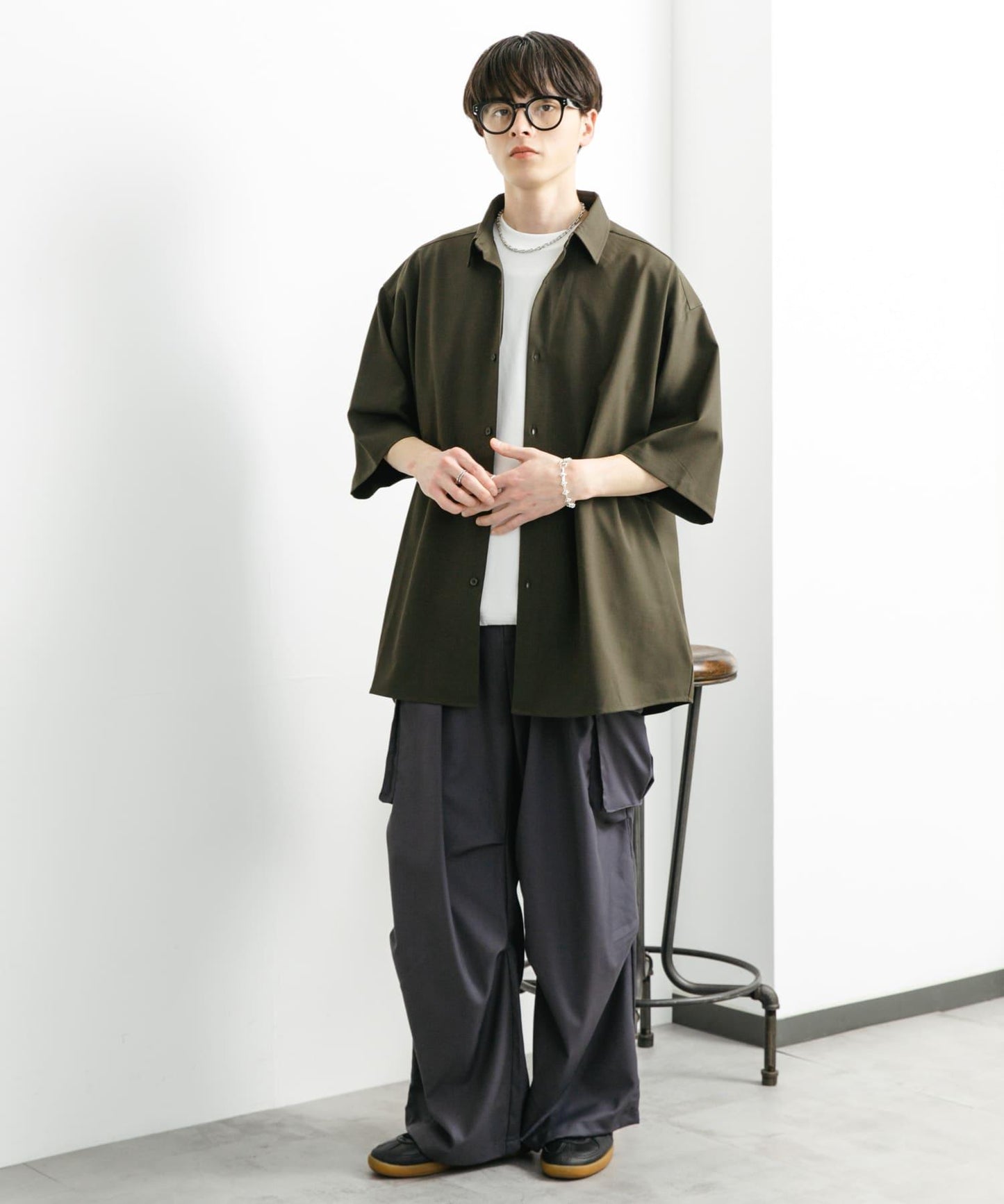 中性寬鬆工裝褲