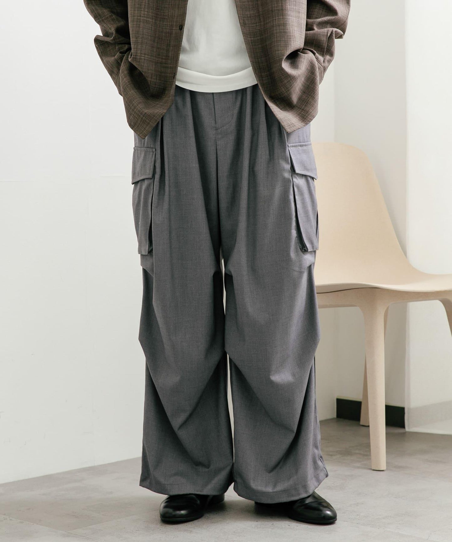 中性寬鬆工裝褲