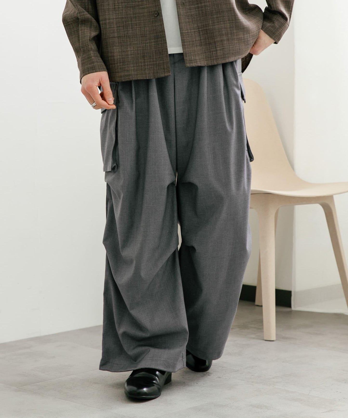 中性寬鬆工裝褲