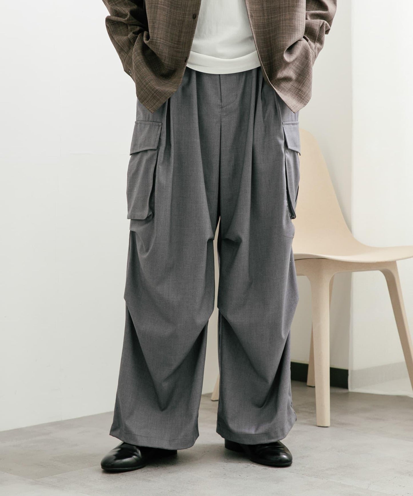 中性寬鬆工裝褲