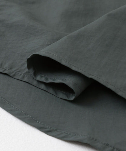 尼龍常規領寬鬆短袖襯衫