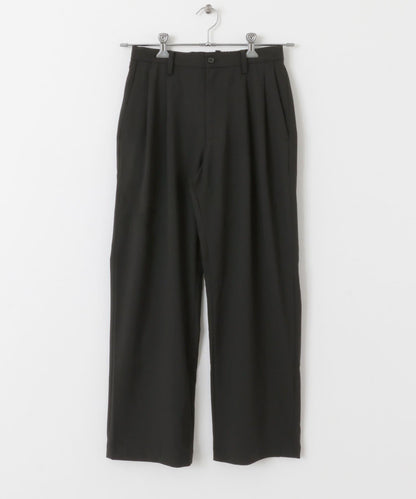 雙褶寬腿褲