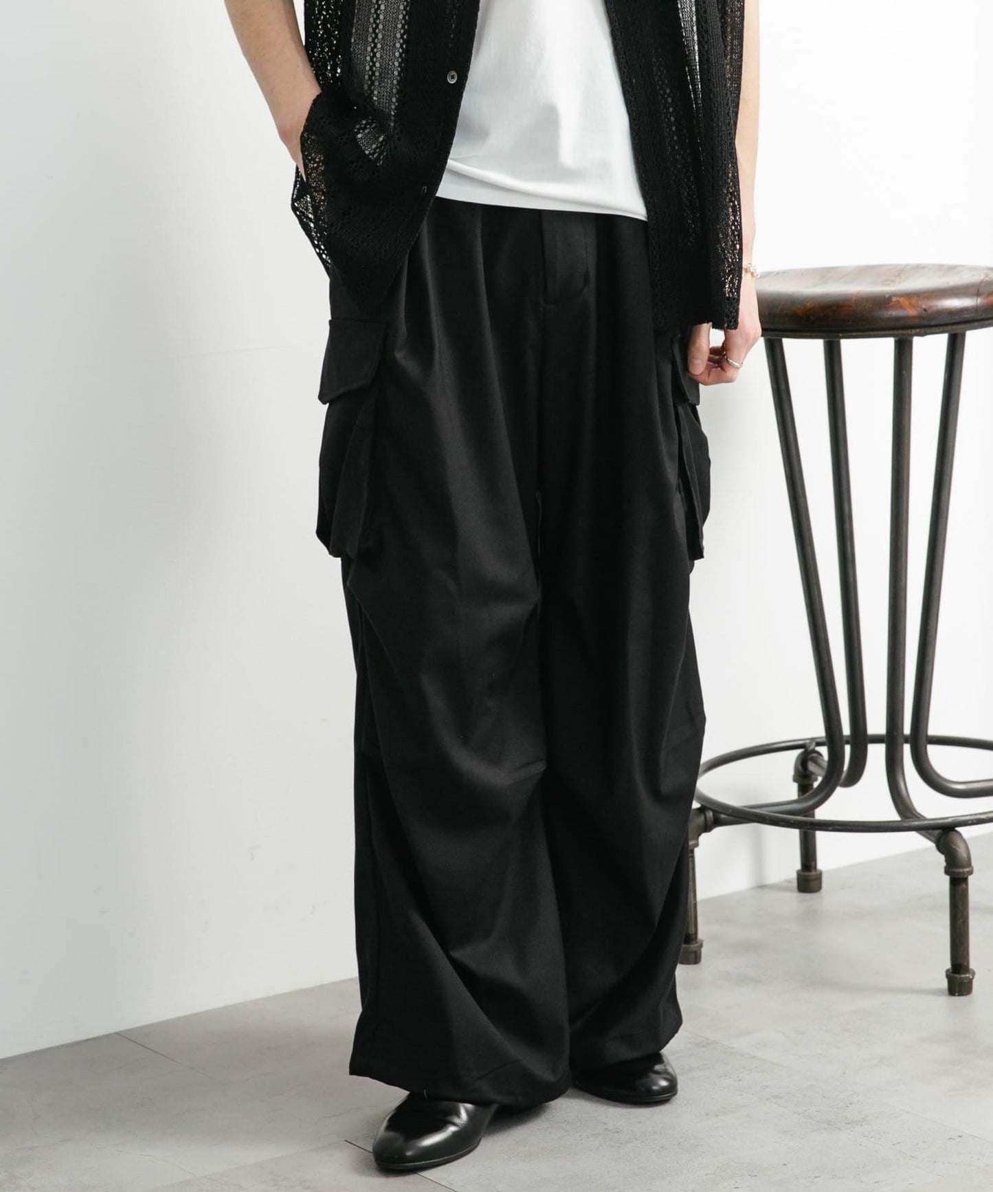 中性寬鬆工裝褲