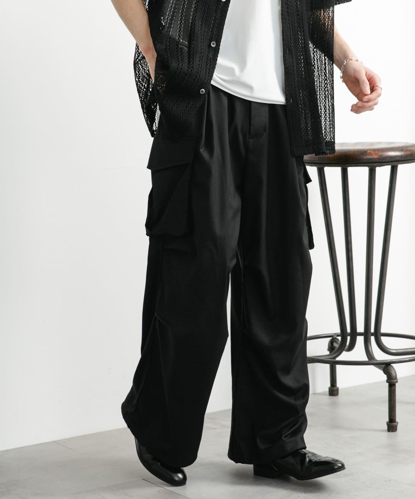 中性寬鬆工裝褲