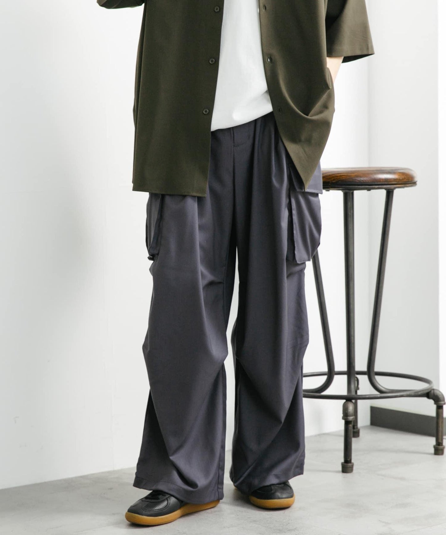 中性寬鬆工裝褲