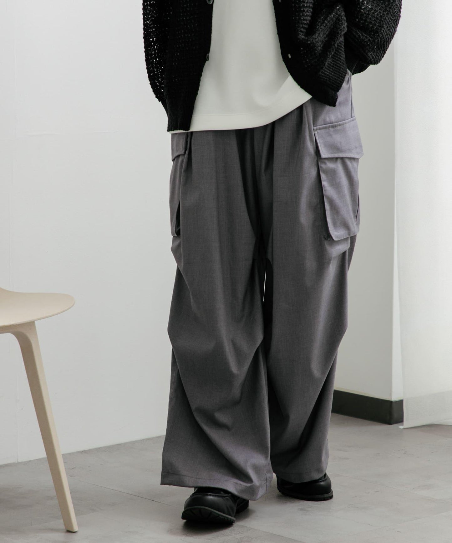 中性寬鬆工裝褲