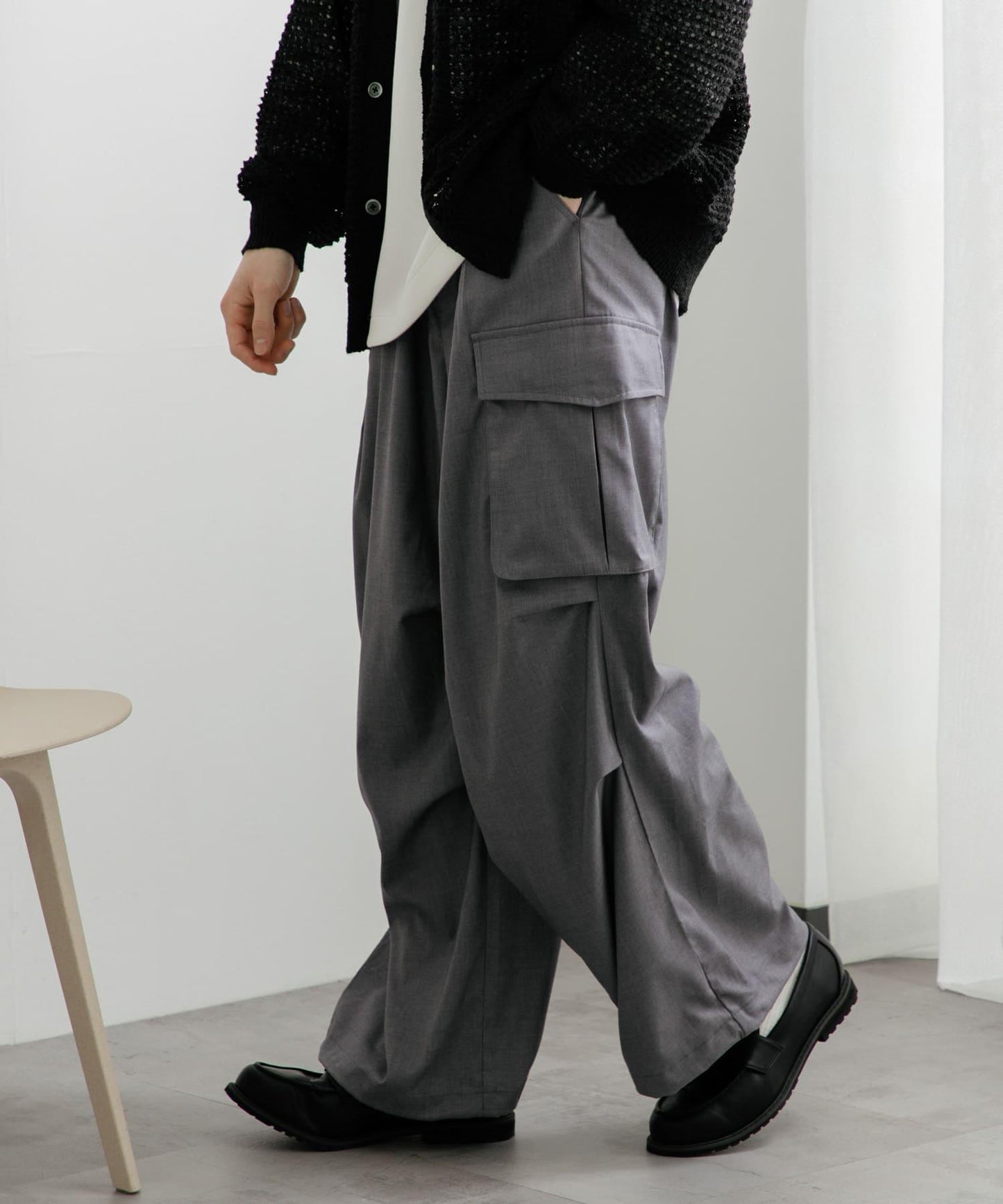 中性寬鬆工裝褲