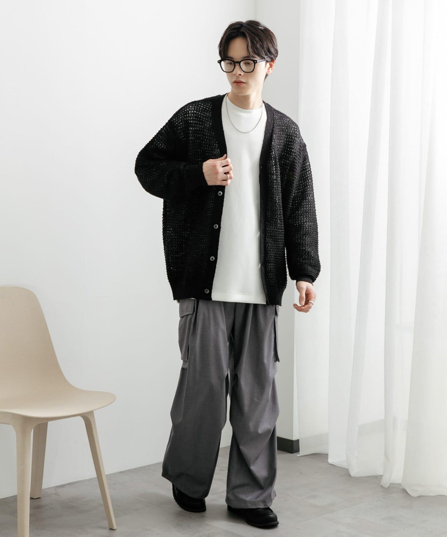 中性寬鬆工裝褲