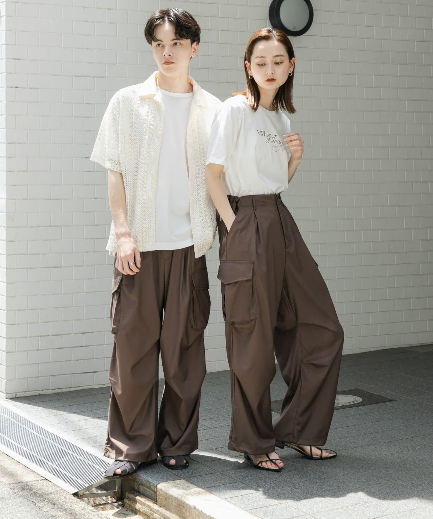 中性寬鬆工裝褲