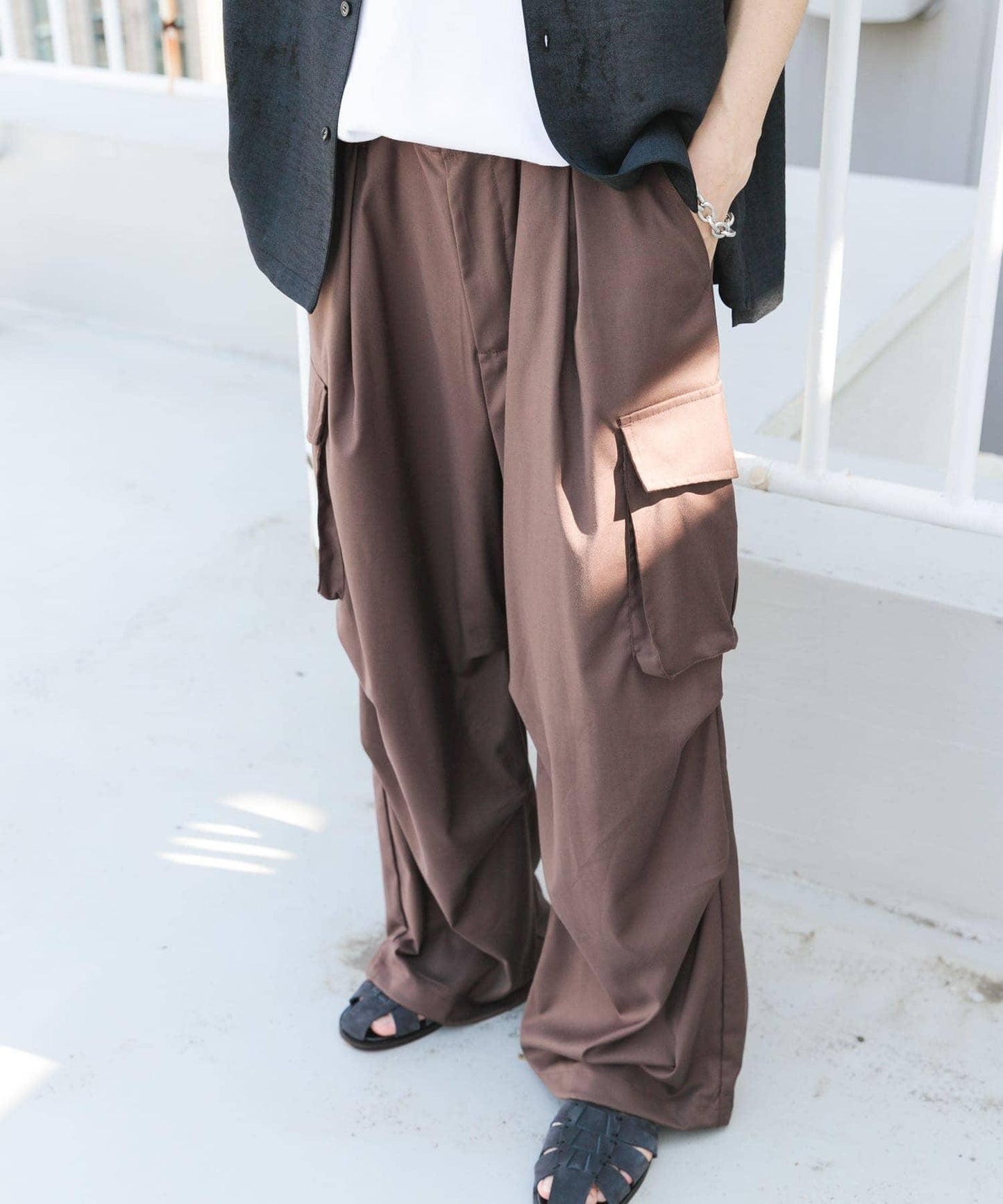 中性寬鬆工裝褲