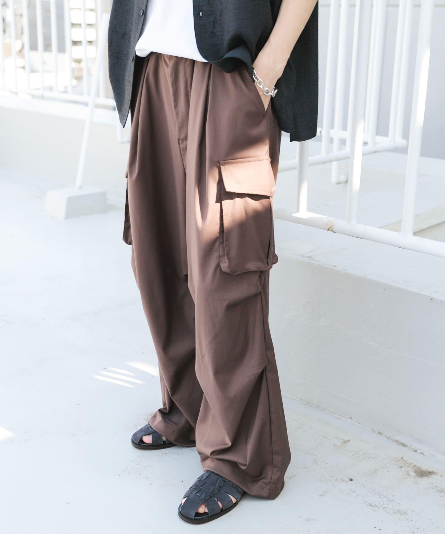 中性寬鬆工裝褲