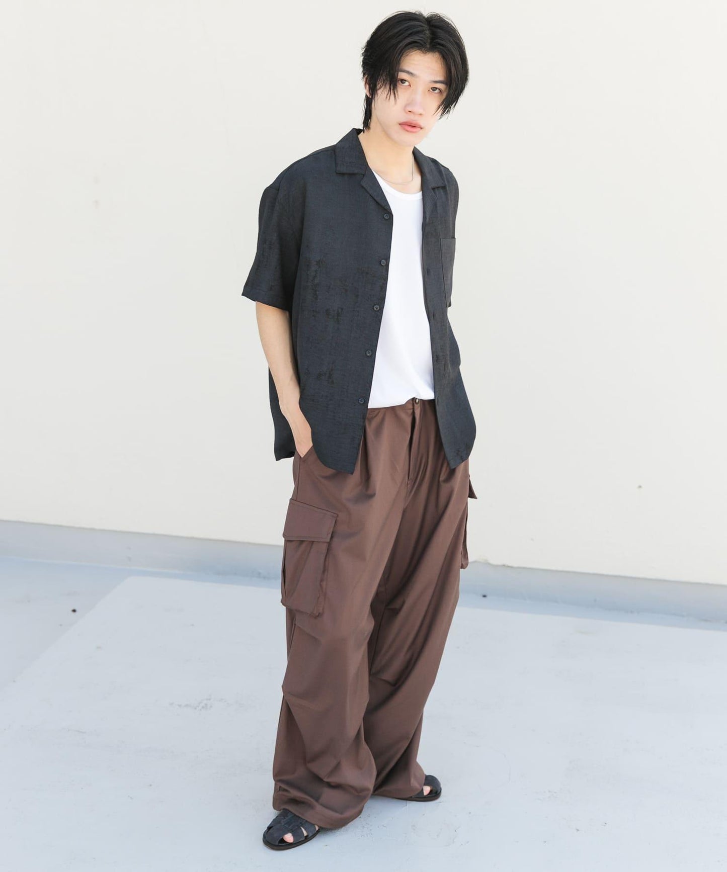 中性寬鬆工裝褲