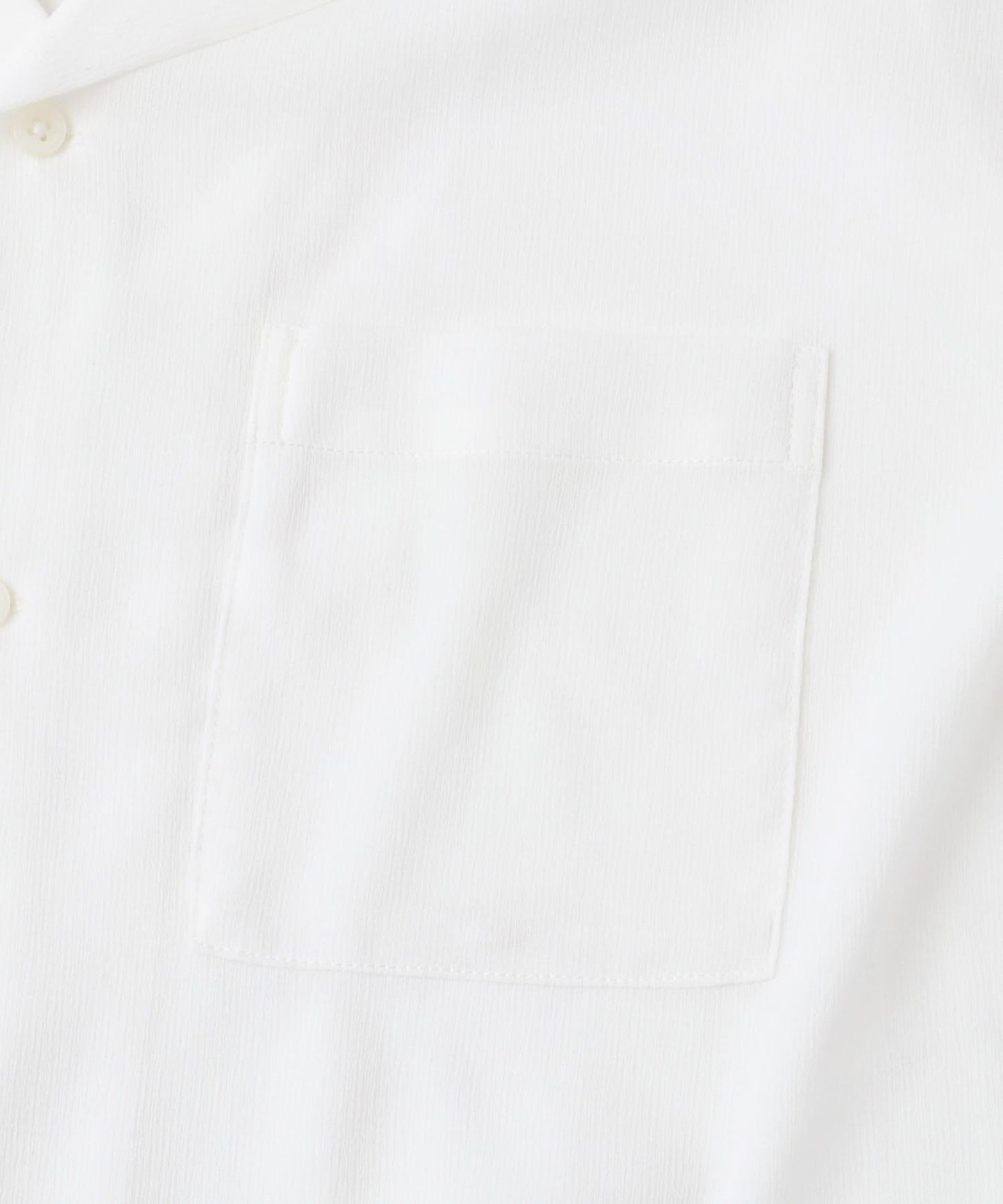 中性透視褶皺開領襯衫