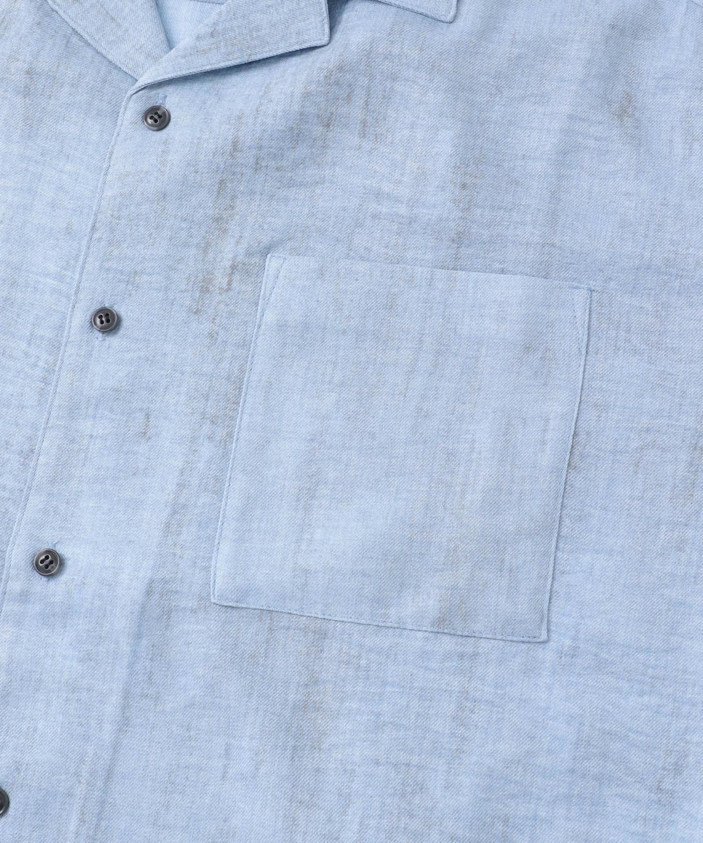 大理石紋開領短袖襯衫