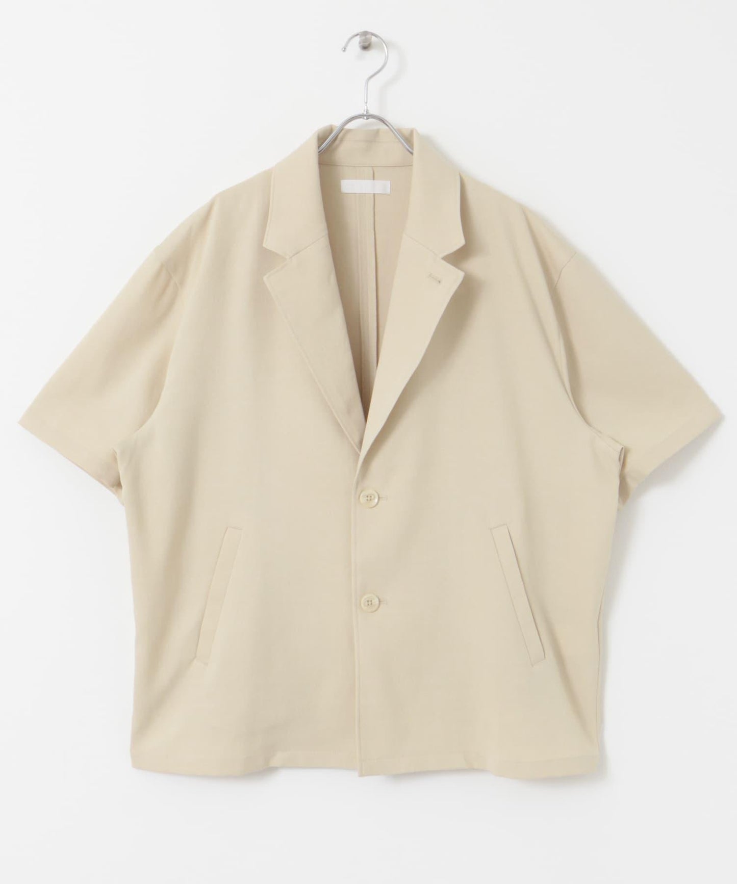 亞麻風格西裝短袖夾克