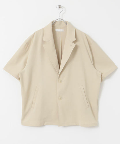 亞麻風格西裝短袖夾克