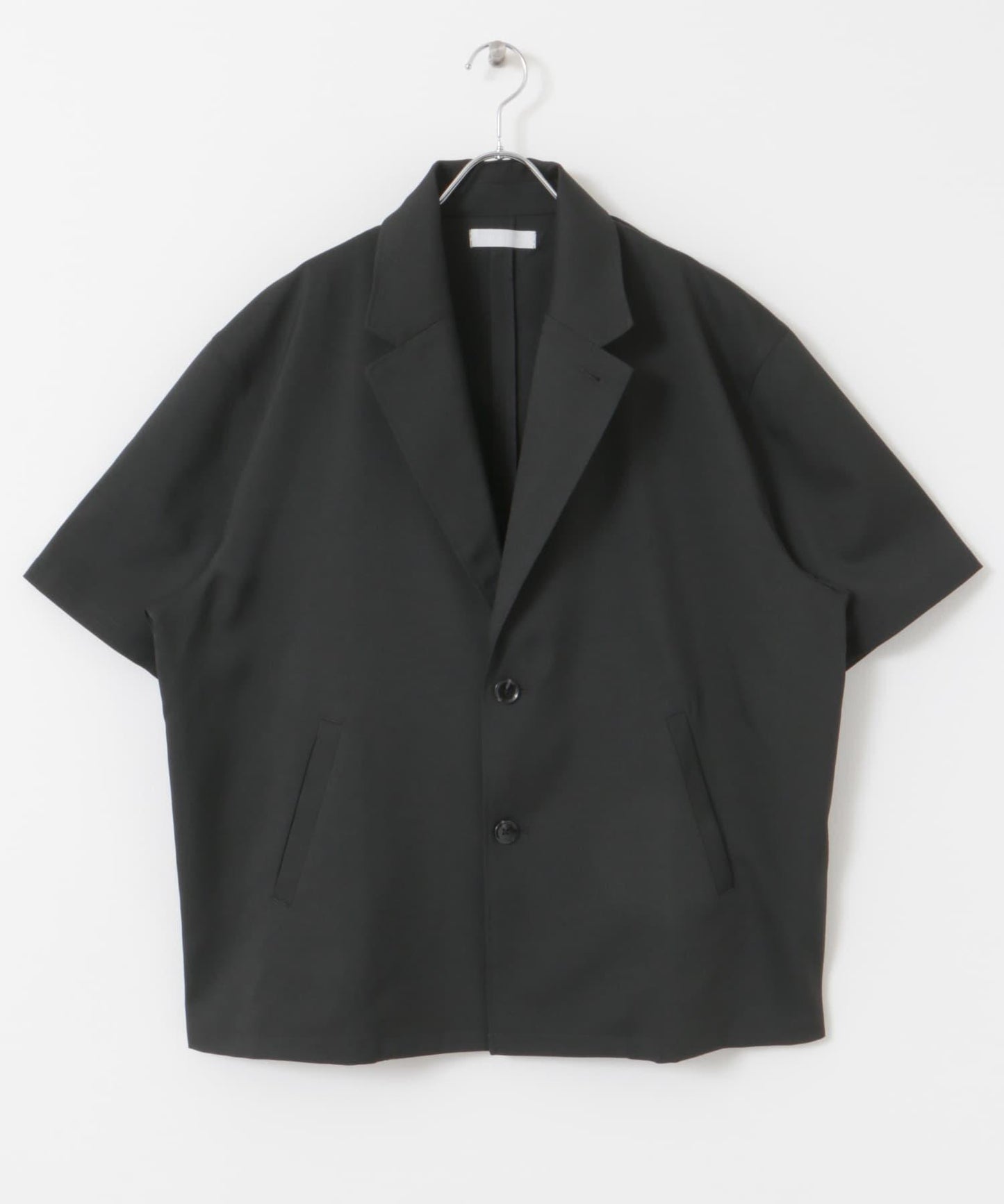 亞麻風格西裝短袖夾克