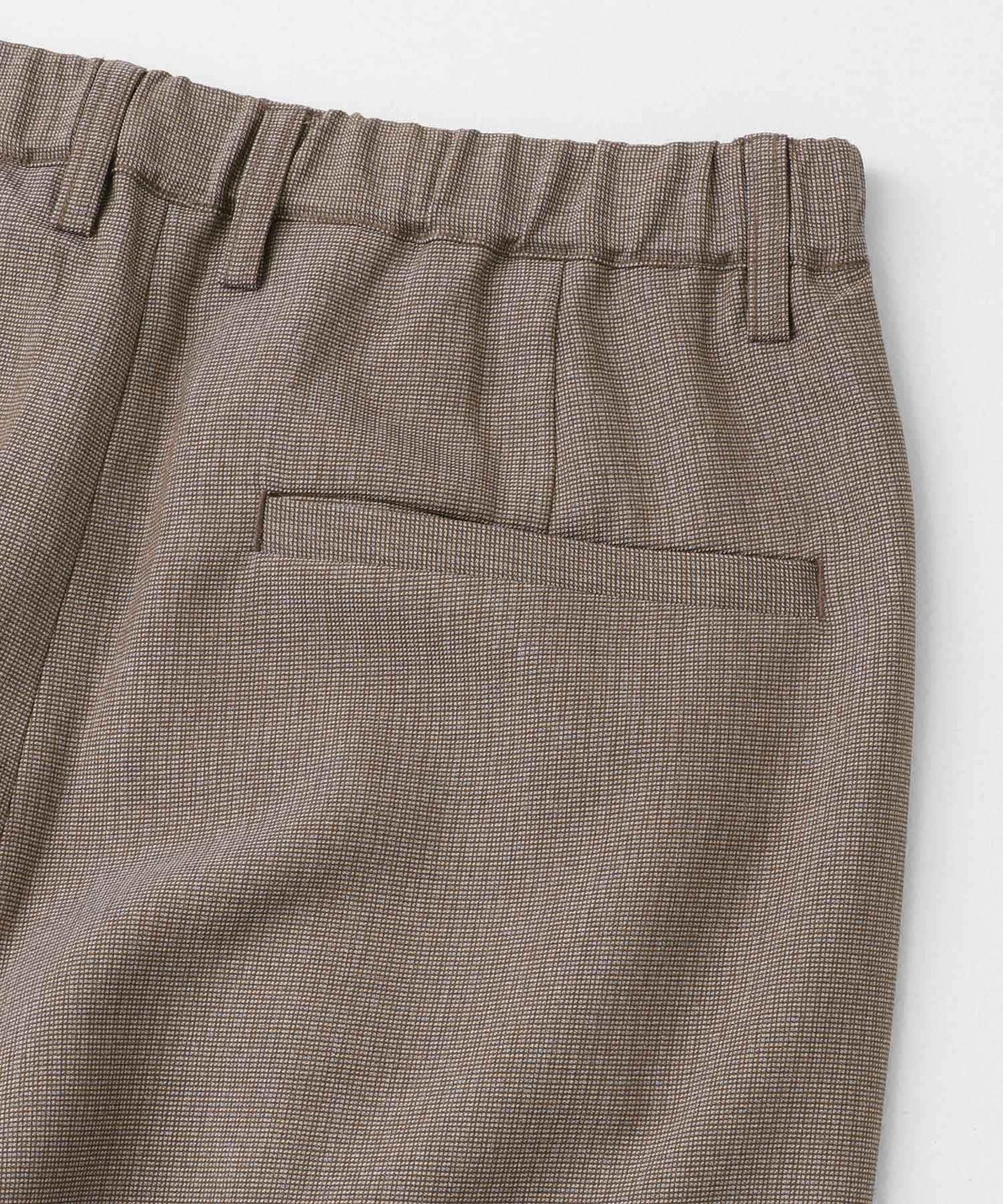 微格紋雙褶寬鬆西裝褲