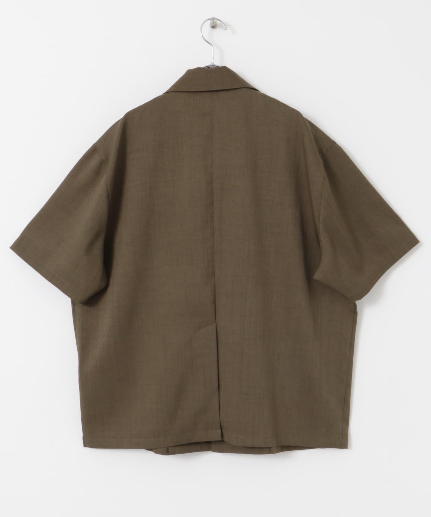 亞麻風格西裝短袖夾克