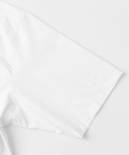 中性寬鬆版常規領短袖襯衫