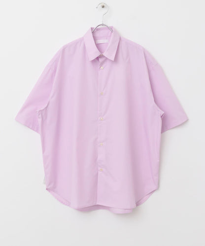 中性寬鬆版常規領短袖襯衫