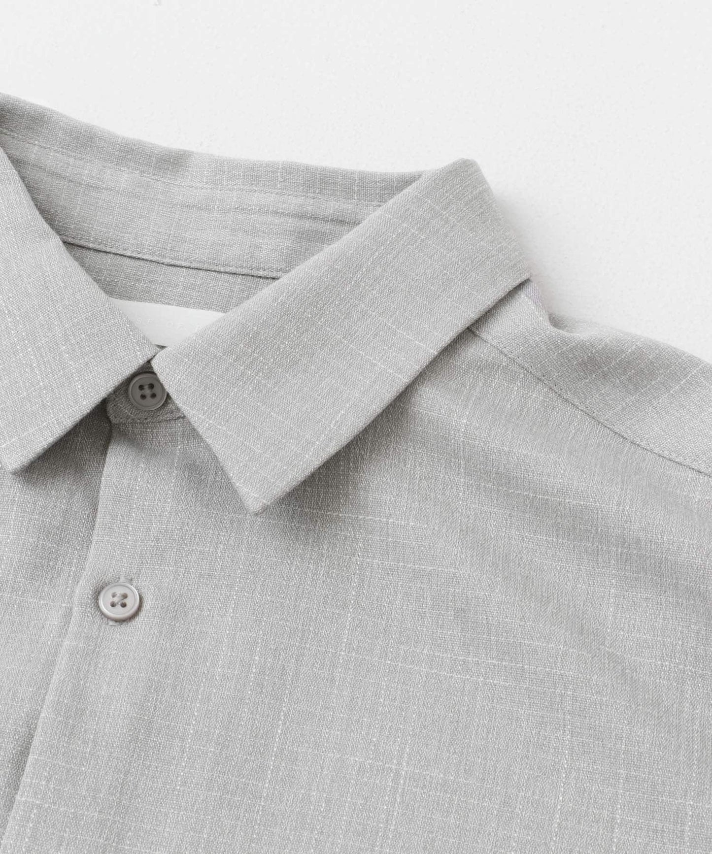 混色常規領短袖襯衫