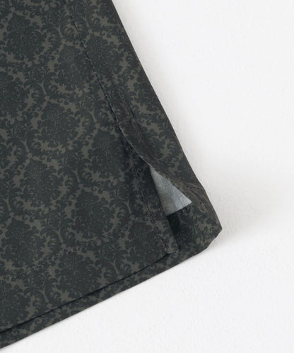 提花開領短袖襯衫