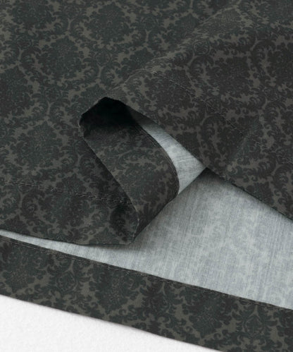 提花開領短袖襯衫