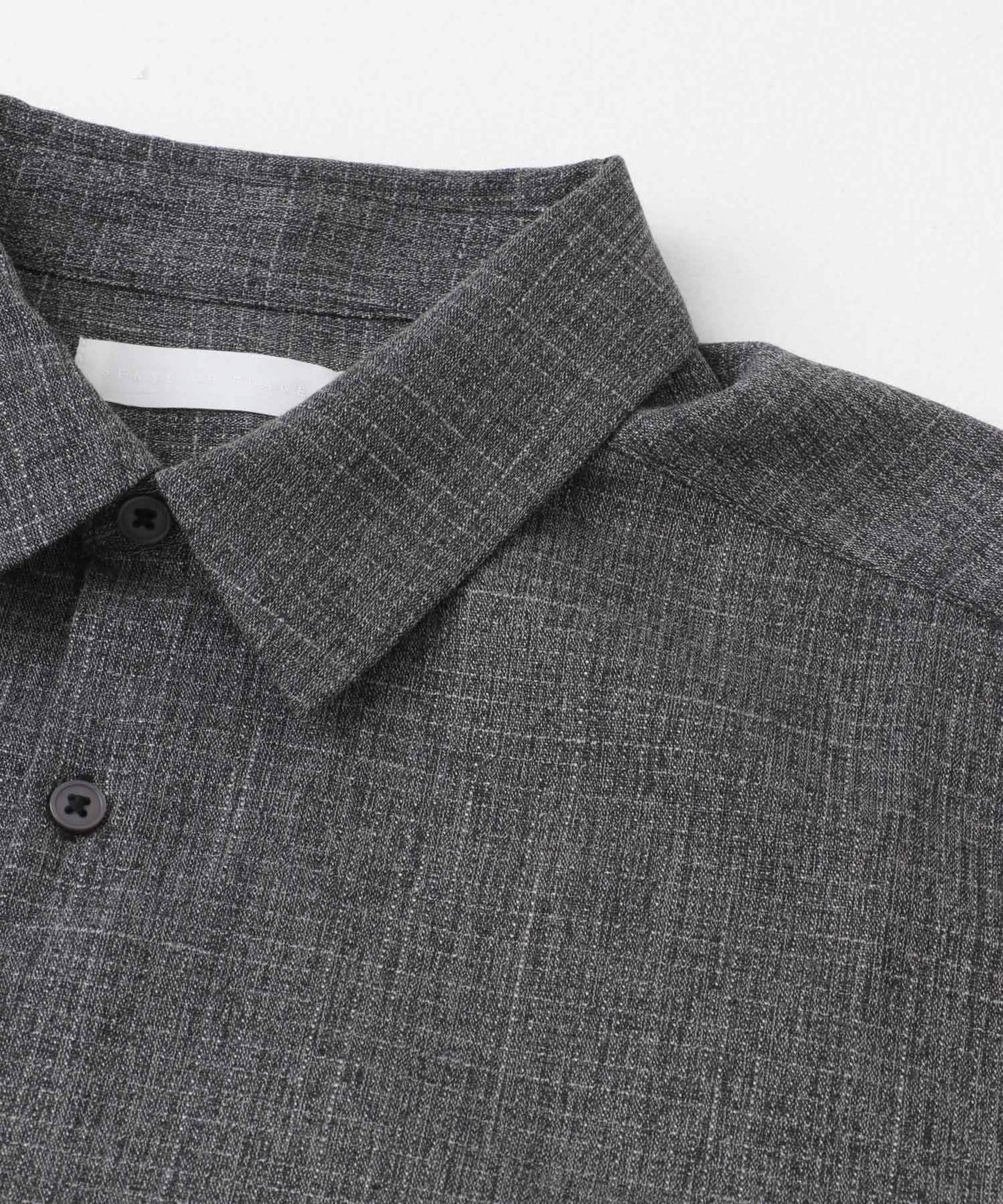 混色常規領短袖襯衫