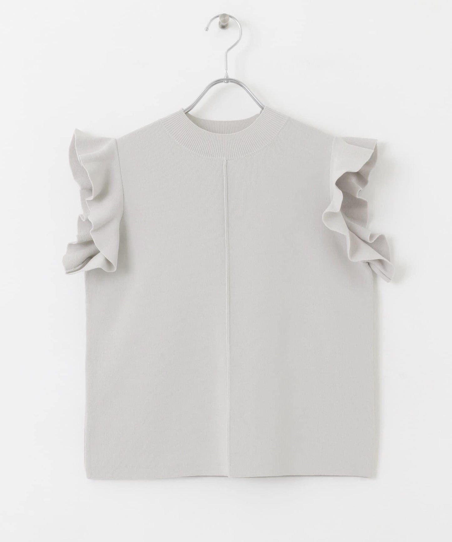 荷葉邊修身針織衫