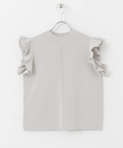 荷葉邊修身針織衫