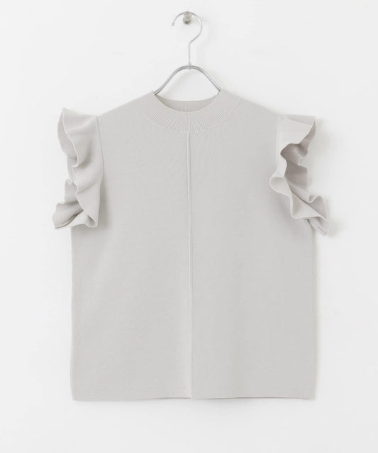 荷葉邊修身針織衫