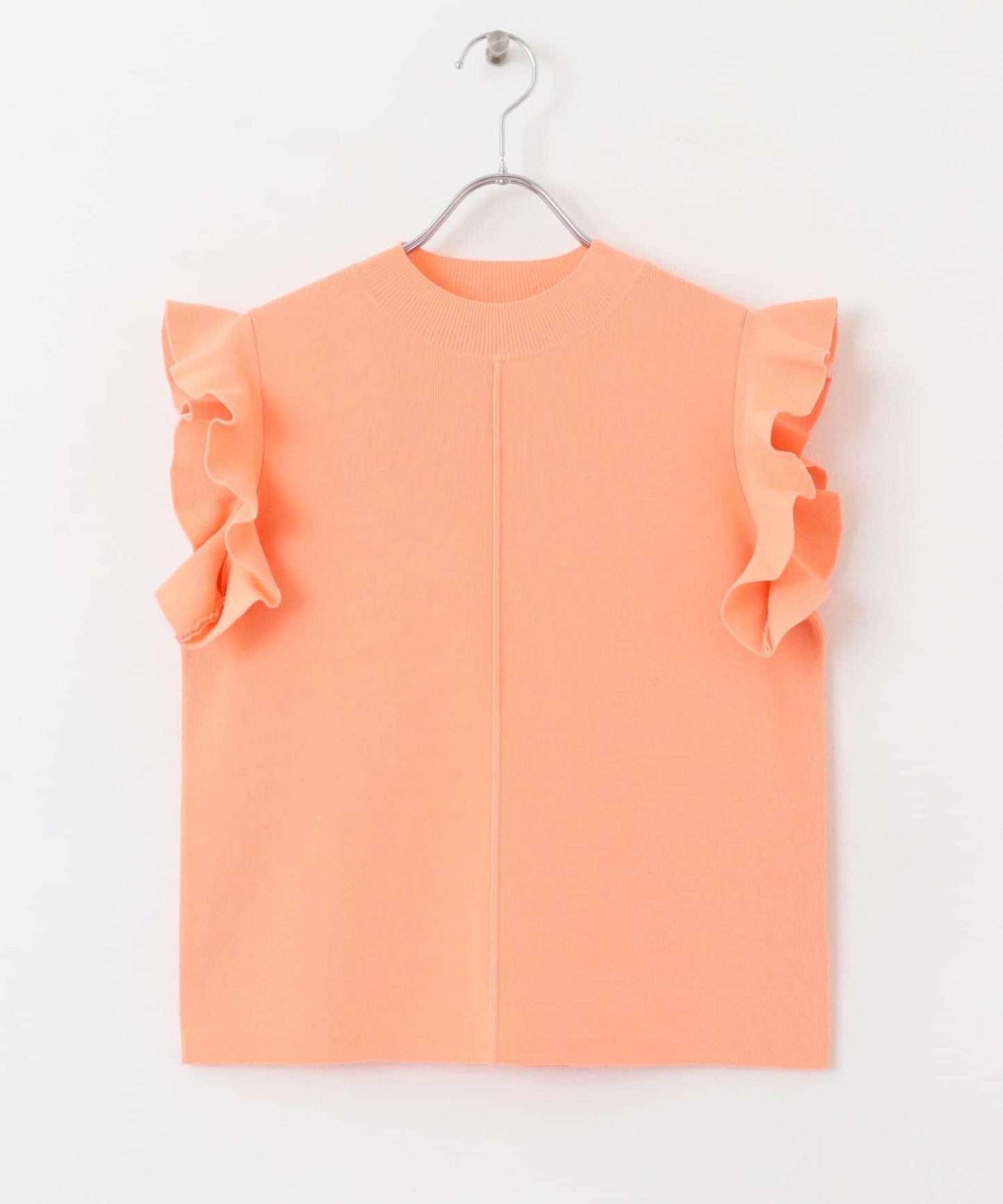 荷葉邊修身針織衫