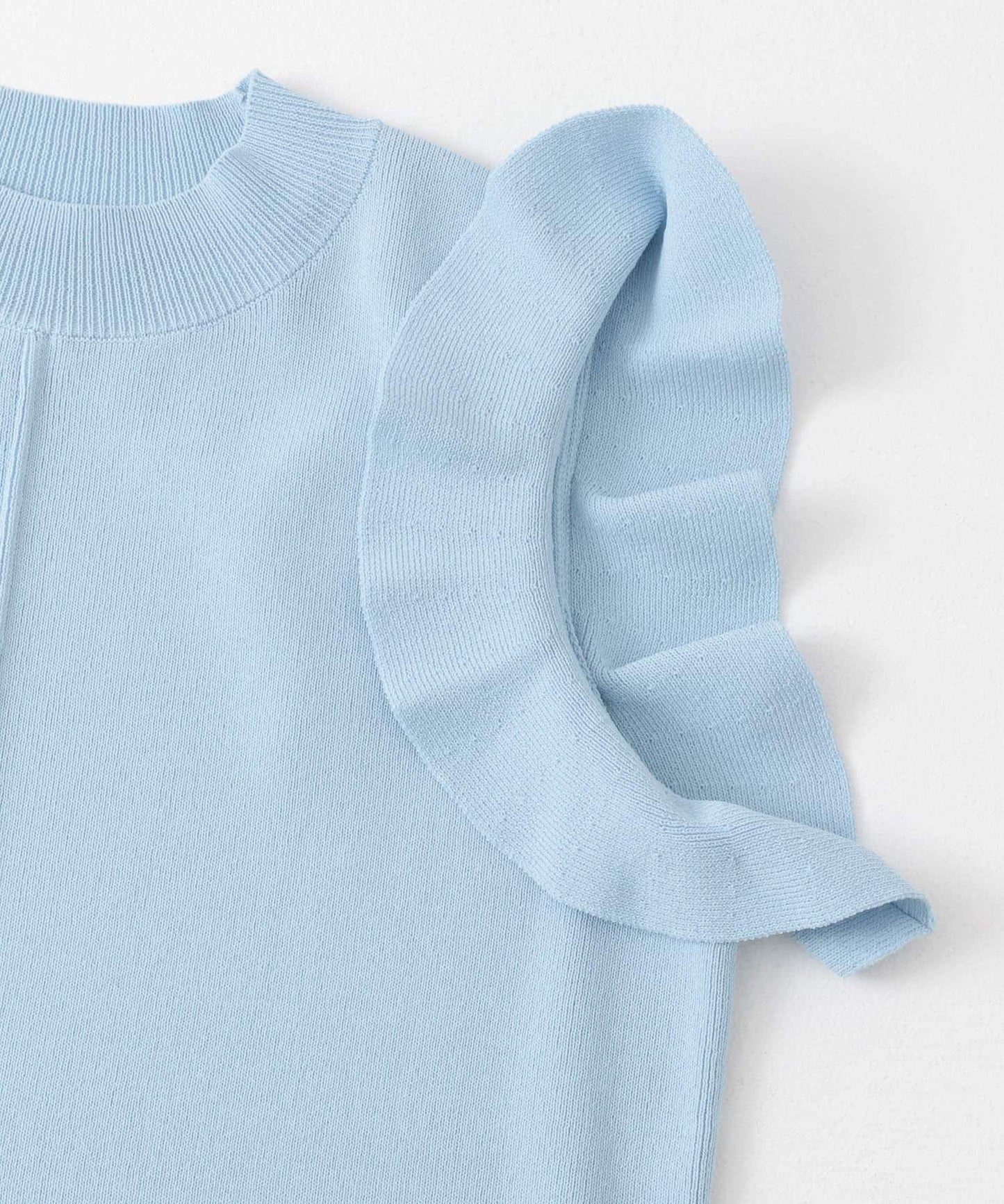 荷葉邊修身針織衫