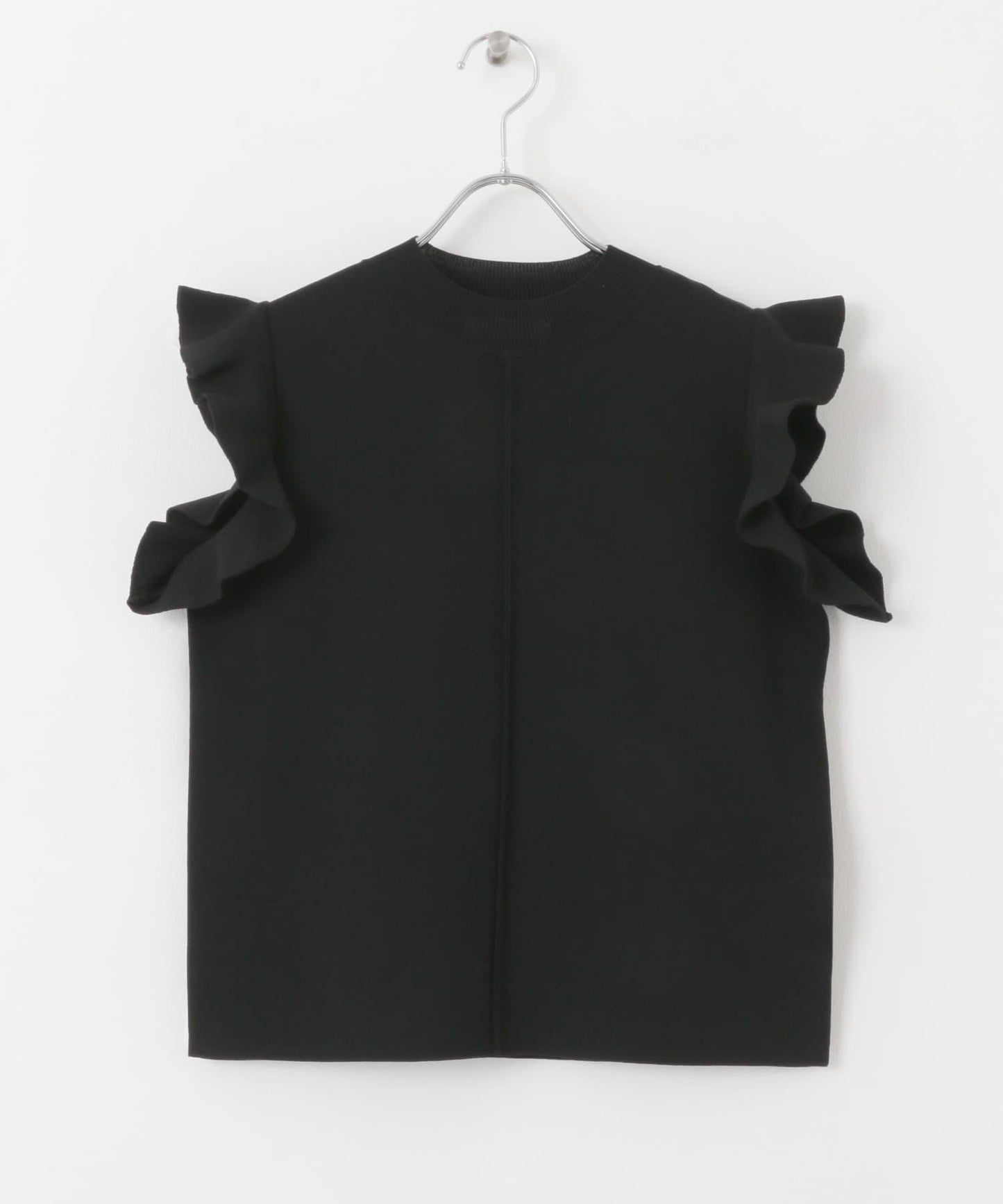 荷葉邊修身針織衫