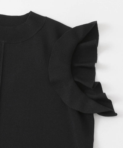 荷葉邊修身針織衫