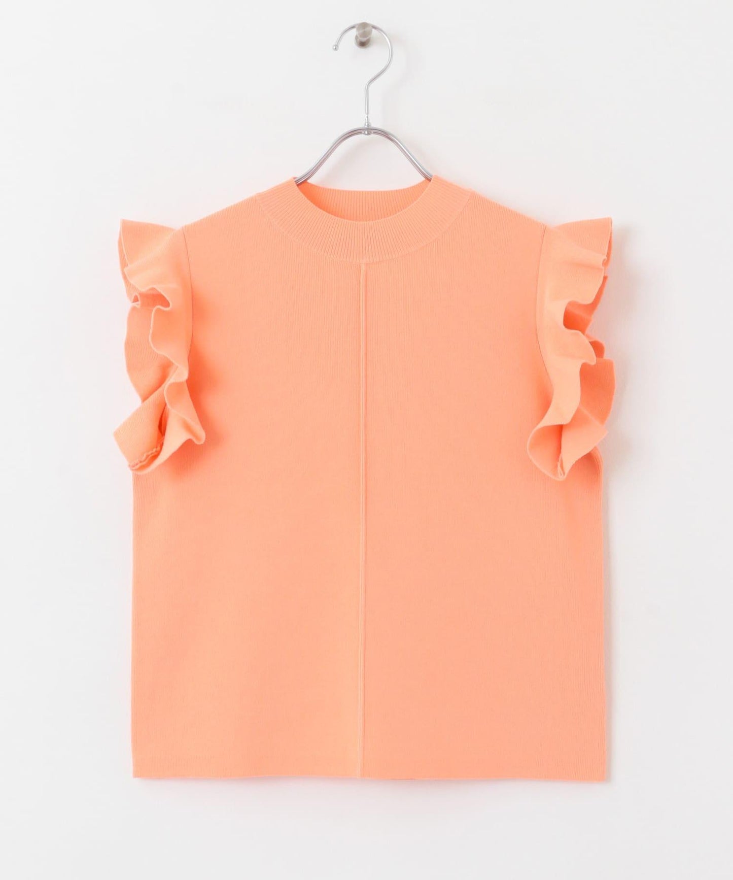 荷葉邊修身針織衫