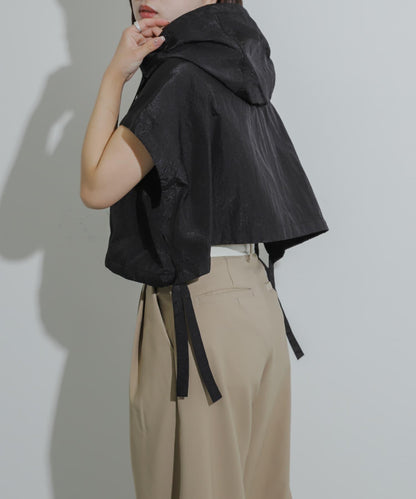 Uiscel 尼龍短款連帽衛衣