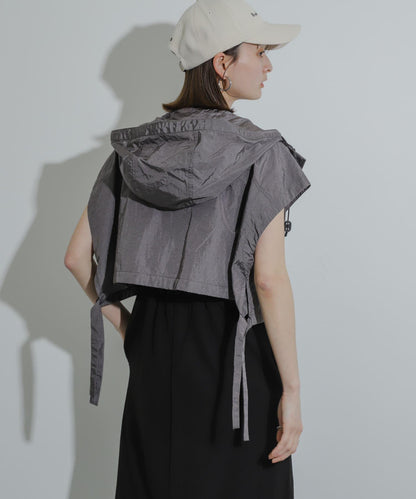 Uiscel 尼龍短款連帽衛衣