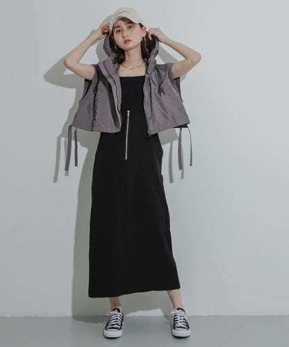 Uiscel 尼龍短款連帽衛衣