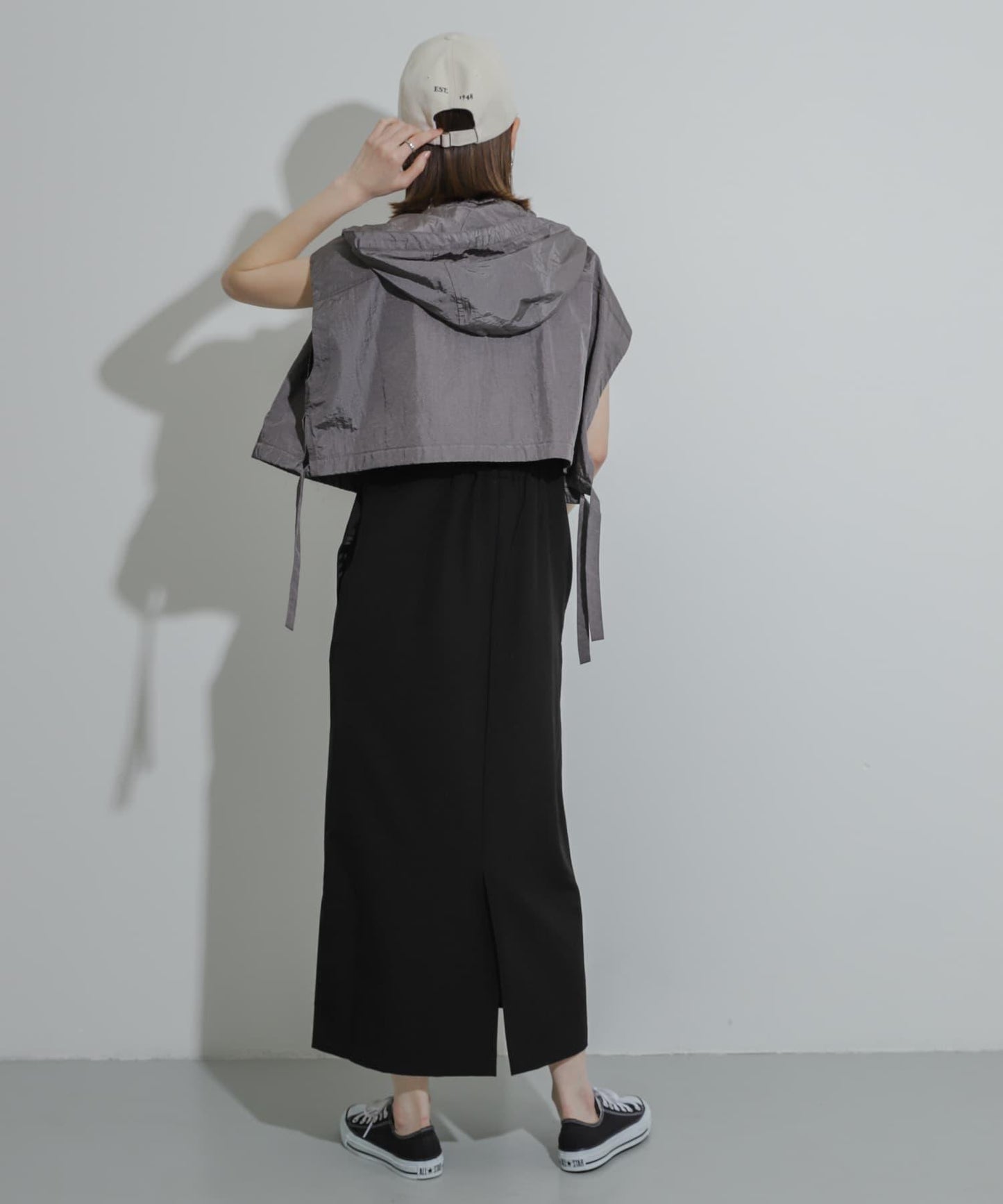 Uiscel 尼龍短款連帽衛衣