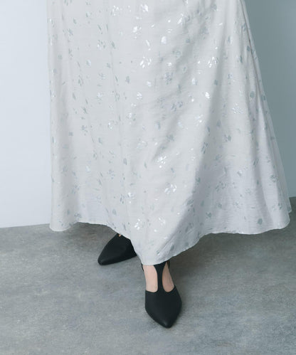 箔印花傘裙