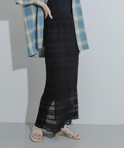 A字荷葉邊半身裙