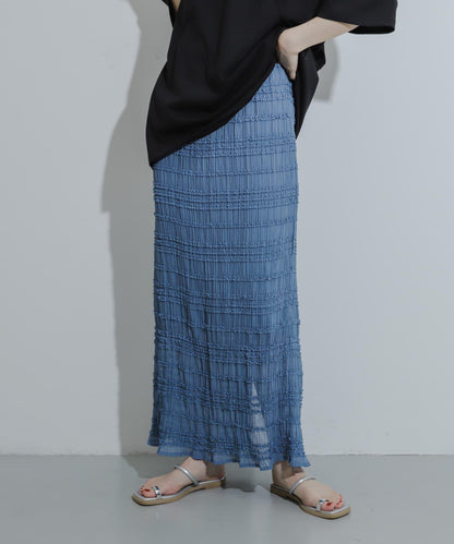 A字荷葉邊半身裙